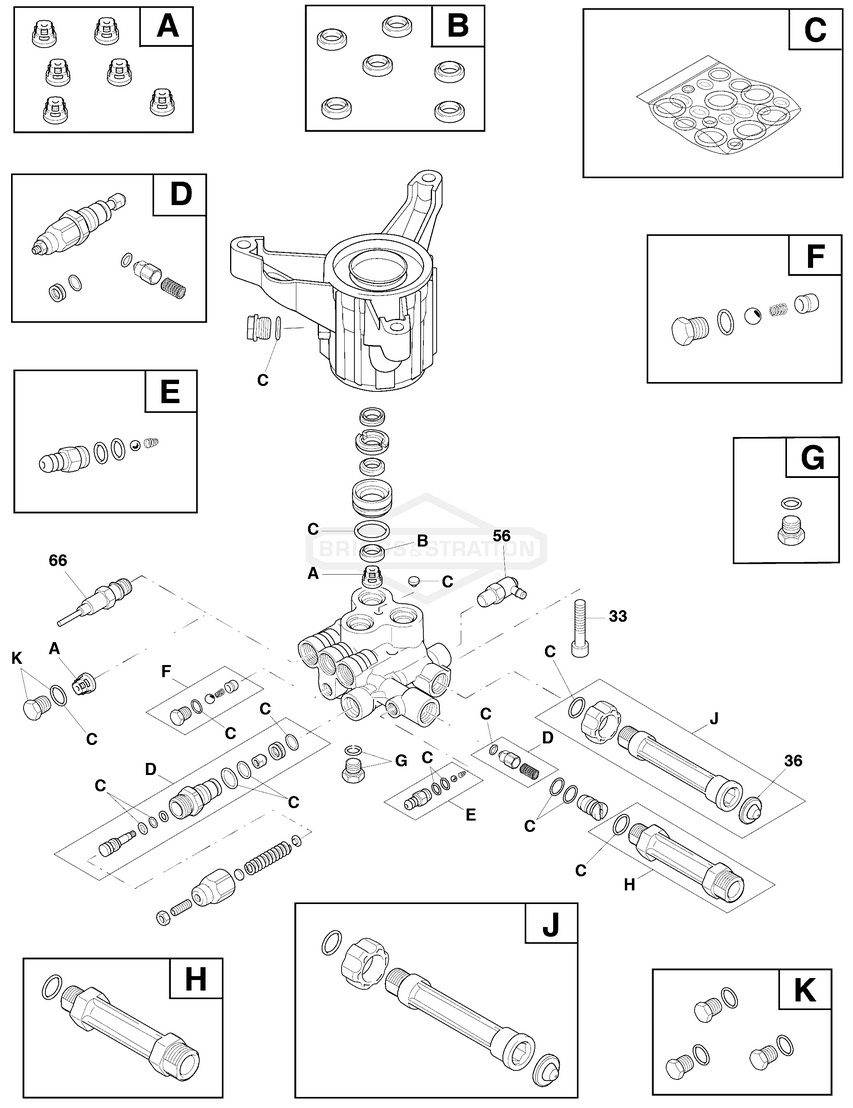 80076620 pump rebuild repair parts 